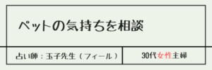 ペットの気持ちを相談