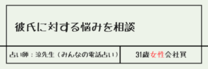 彼氏に対する悩みを相談